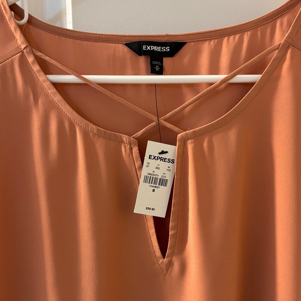Express Women's Terracotta Blouse - Picture 2 of 3